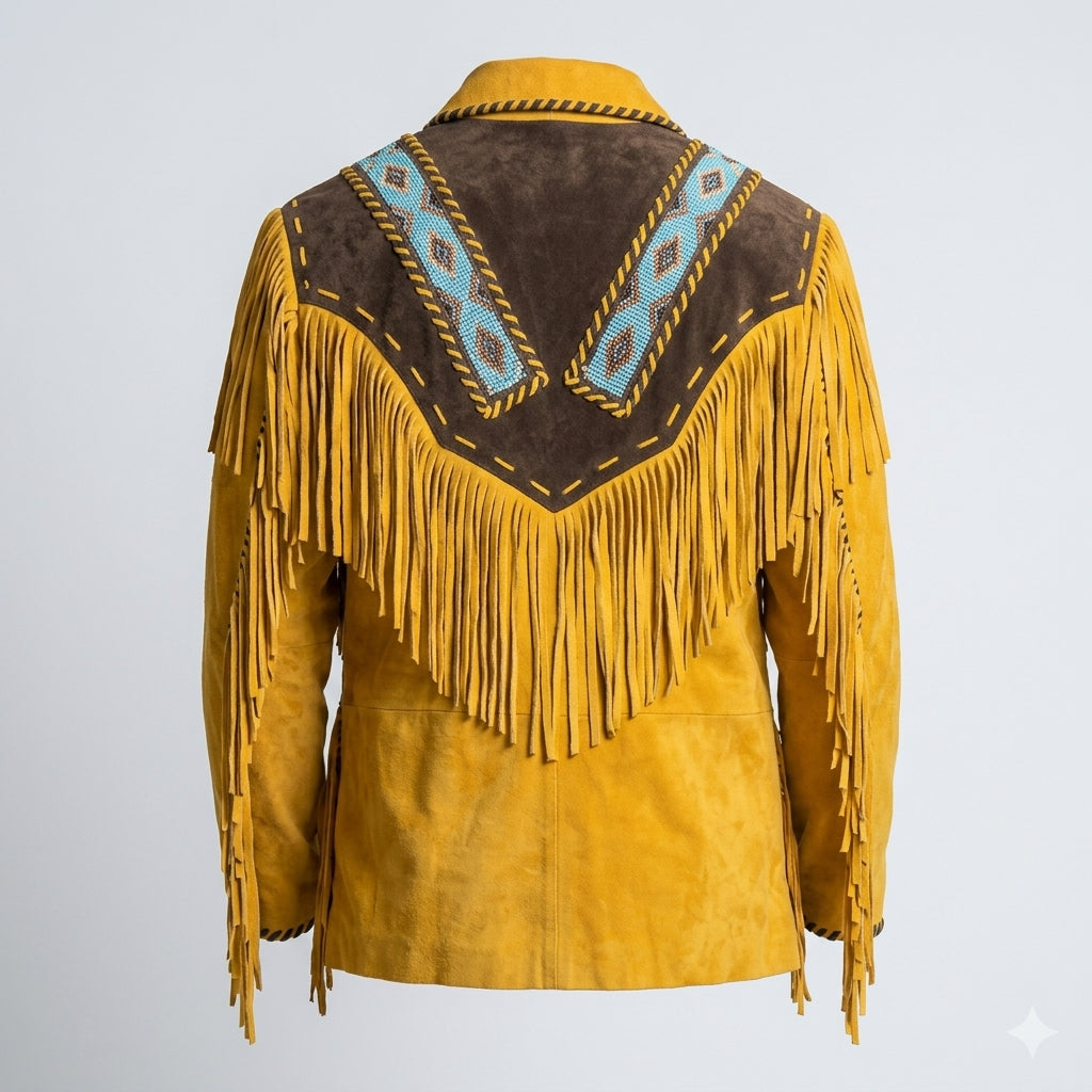 Men’s Authentic Western Leather Jacket – Vintage Rancher Style