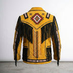 Men’s Traditional Western Leather Jacket – Vintage Frontier Style