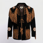 Men’s Authentic Western Leather Jacket – Classic Cowboy Rancher Style
