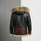 Men’s B3/B7 Shearling Bomber Military Jacket – Premium Sheepskin Fur Coat
