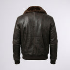 Men’s A2 Air Force Aviator Leather Flight Bomber Jacket