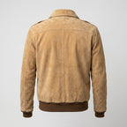 Men’s A-2 Pilot Suede Flight Bomber Jacket
