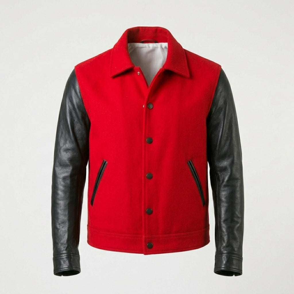Men’s Alexandre Leather Flight Bomber Jacket – Luxury Aviator Leather Jacket