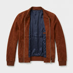 Men's Brown Suede Trucker Jacket – Classic Western Leather Jacket
