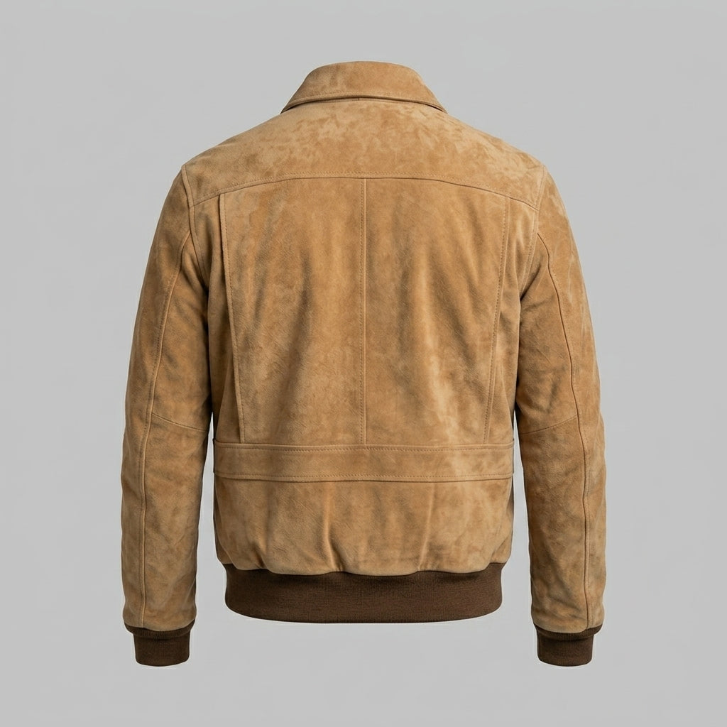 A-2 Flight Gentleman Pilot Suede Bomber Jacket – Vintage Aviator Style