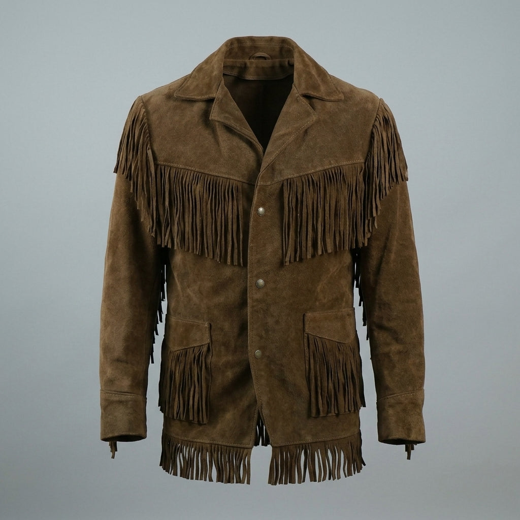 Shop Men's Western Suede Leather Jacket - Cowboy Style!