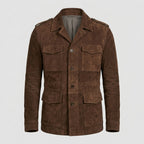 Men’s Suede Blazer Jacket – Genuine Luxury Casual Coat