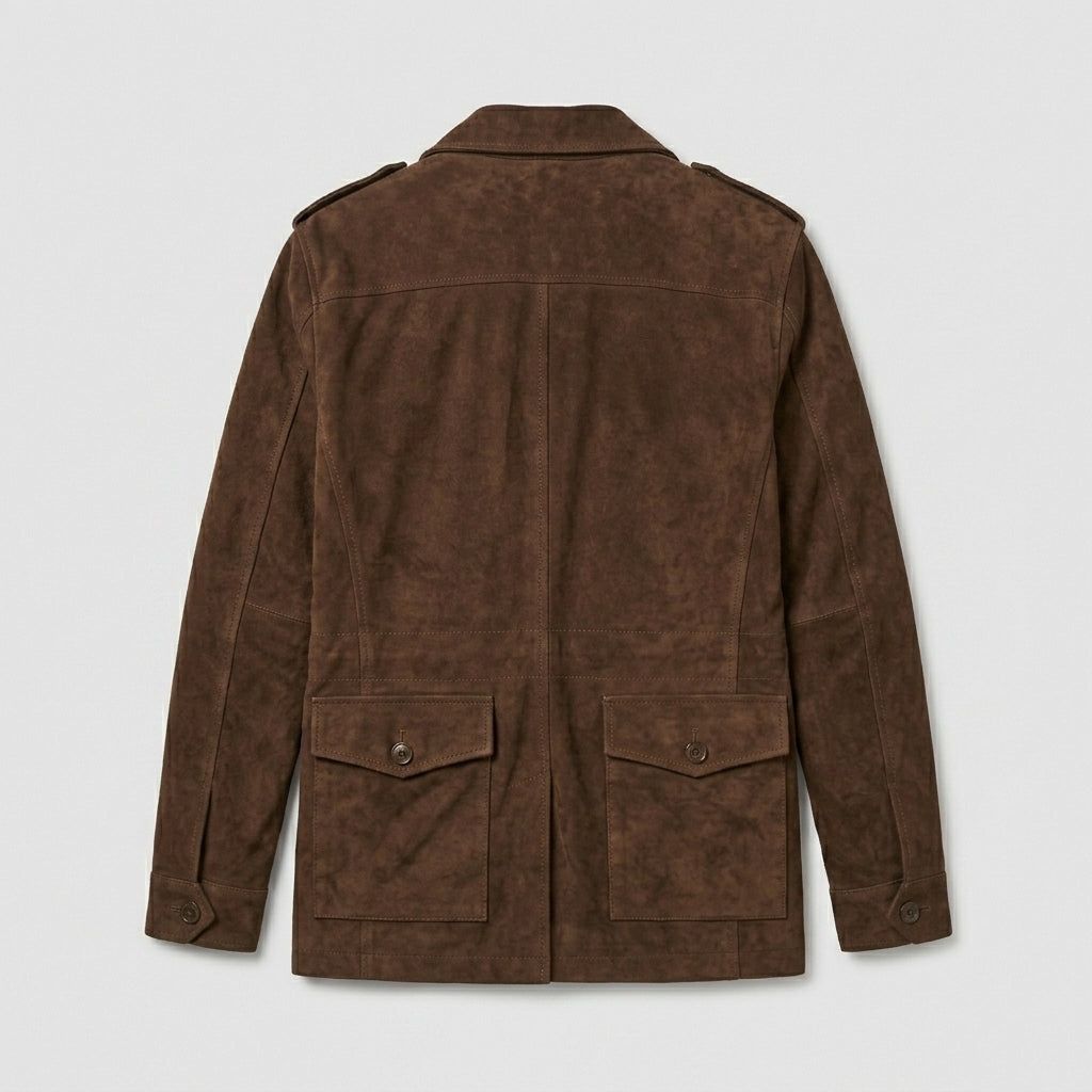 Men’s Suede Blazer Jacket – Genuine Luxury Casual Coat