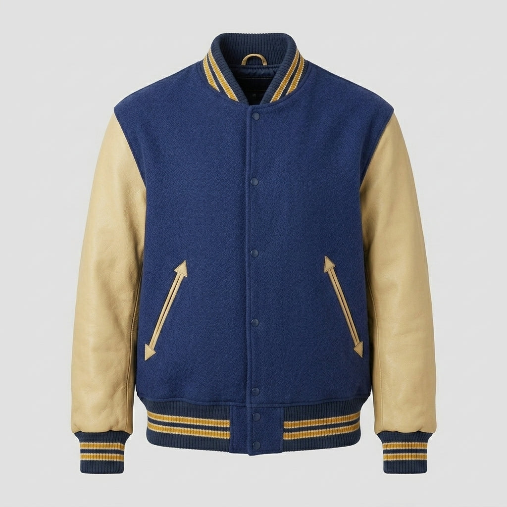 Timeless Baseball Varsity Wool Jacket – Classic Letterman Style for Men