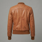 Leather Joan Women’s Tan Quilted Leather Jacket