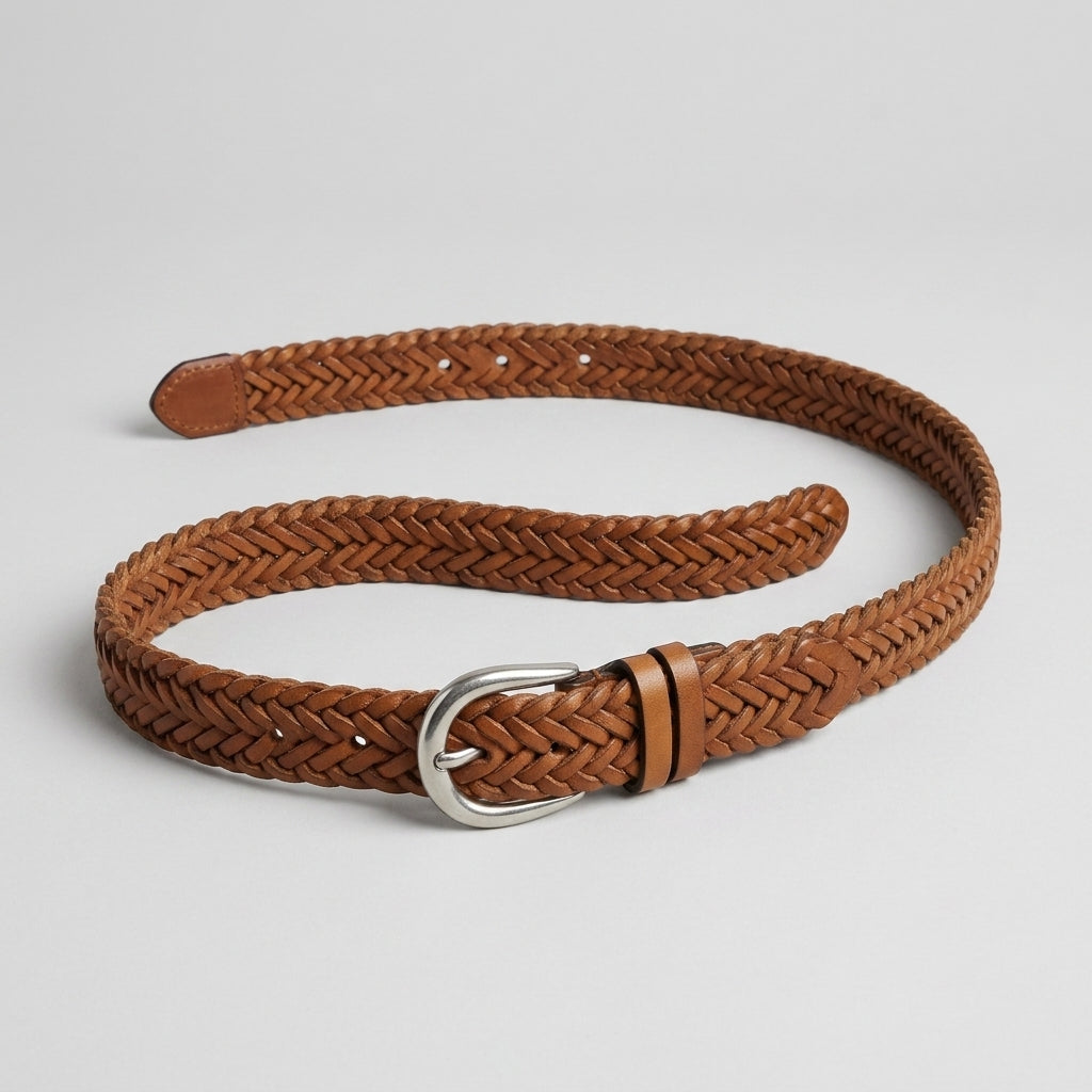 Leather Mesh Belt