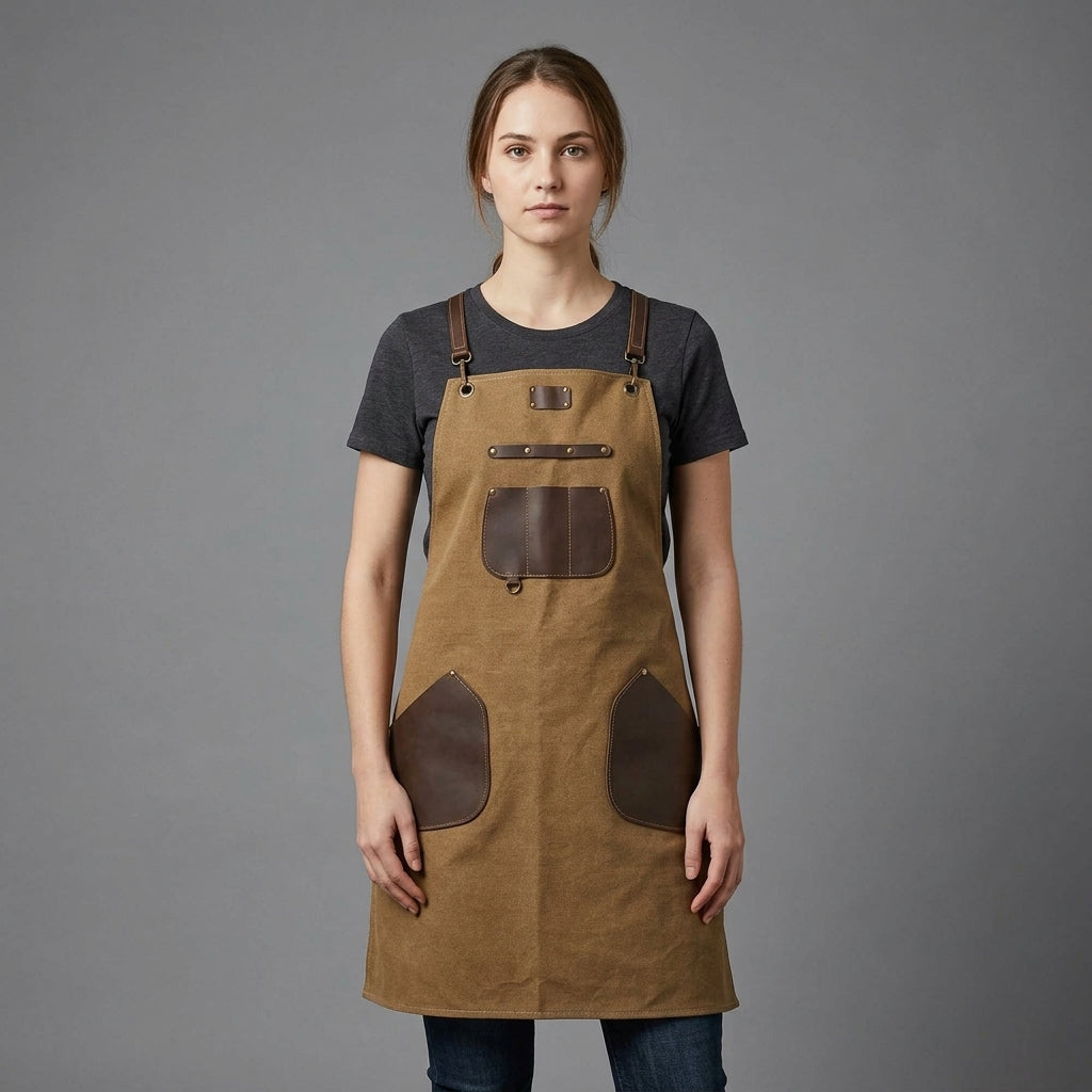 Leather Pocket Chef Apron