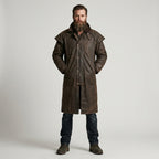 Men’s Low Rider Leather Duster Coat – Durable Western Outback Style
