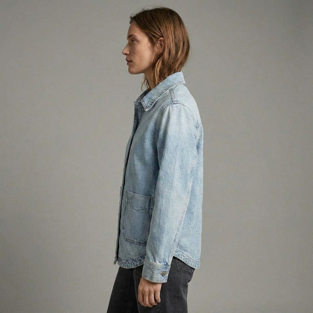 Light Blue Denim Shacket
