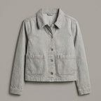 Light Grey Boxy Denim Jacket