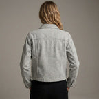 Light Grey Boxy Denim Jacket