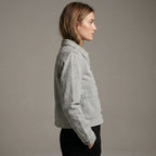 Light Grey Boxy Denim Jacket