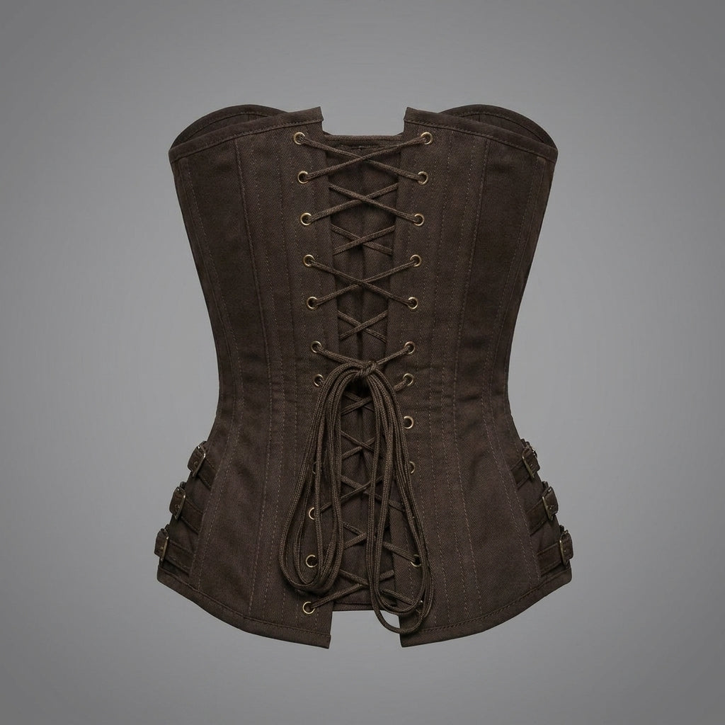 Luxury Genuine Leather Overbust Corset Top