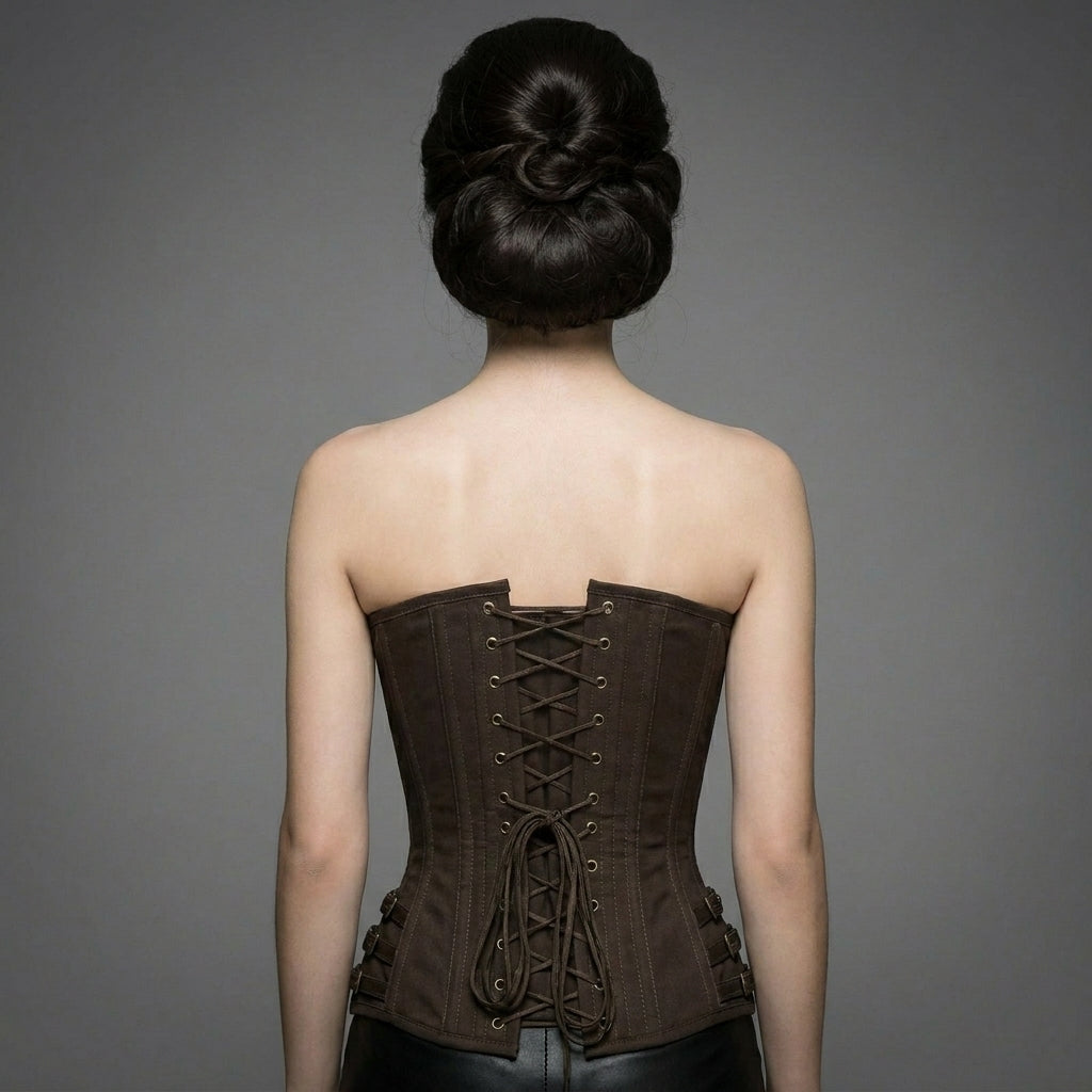 Luxury Genuine Leather Overbust Corset Top