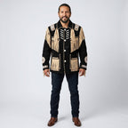 Men’s Black Cowboy Western Leather Jacket