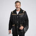 Men’s Black Suede Cowboy Leather jacket
