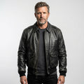 Men’s Vintage Military Flight Leather Jacket