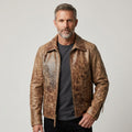 Men’s Vintage Distressed Brown Real Leather Jacket