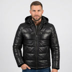 Men’s Sportswear Leather Down Jacket