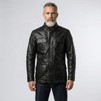 Men’s Exclusive Black Leather Coat