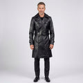 Men’s Premium Cowhide Leather Trench Coat