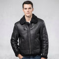 Men’s Black B3 Aviator Shearling Leather Jacket