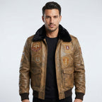 Men’s Aviator Flying Pilot Bomber Jacket