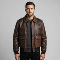 Men’s Aviator Brown WWII Flying Bomber Jacket