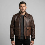 Men’s Aviator Brown WWII Flying Bomber Jacket