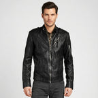 Men’s Classic Black Leather Jacket