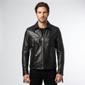 Men’s Handmade Black Western Fringe Leather Jacket