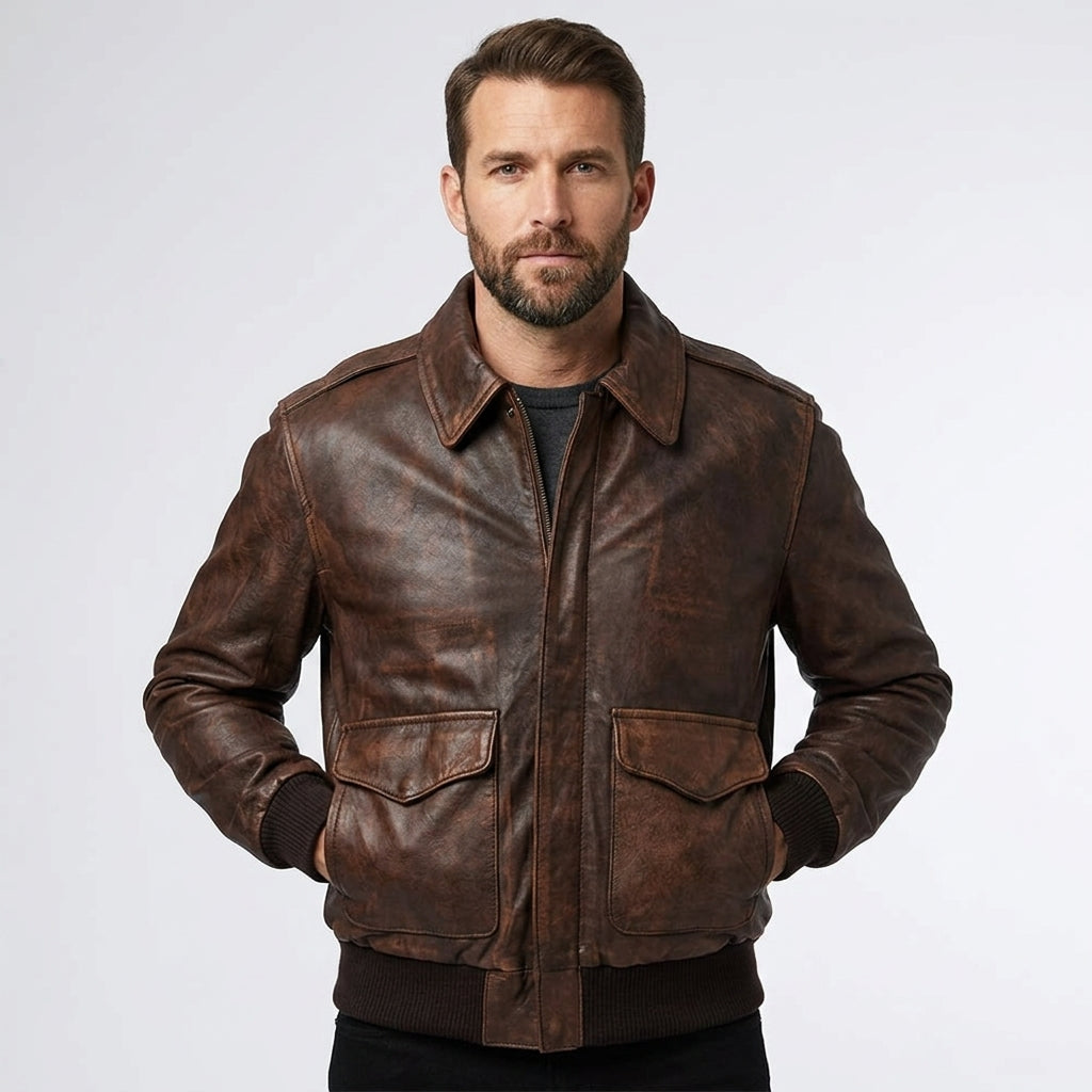 Men’s Merlin Hixon Heritage Motorcycle Jacket – Classic Vintage Biker Style