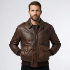 Men’s Merlin Hixon Heritage Motorcycle Jacket – Classic Vintage Biker Style