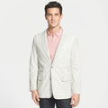 Men’s Soft White Lambskin Leather Blazer