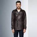 Men’s Leather Trench Coat – Classic Longline Premium Style