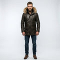 Men’s Vintage Hooded Biker Jacket