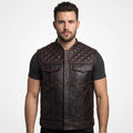 Men’s Leather Motorcycle Vest