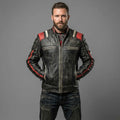 Men’s Black Vintage Cafe Racer Distressed Leather Jacket