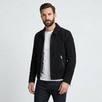 Black Suede Leather Trucker Jacket for Men – Premium Western Style