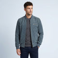 Men's Gray Suede Bomber Jacket – Premium Casual Leather Jacket