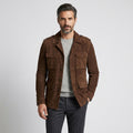Men’s Suede Blazer Jacket – Genuine Luxury Casual Coat