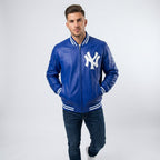 Men’s NY Yankees Letterman Varsity Leather Jacket – Premium Baseball Jacket