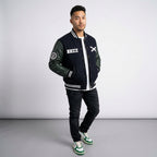 Men’s XO Tour Black Varsity Jacket – Premium Letterman Streetwear Jacket