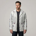 Men’s Cowboy Western Fringe Leather Jacket