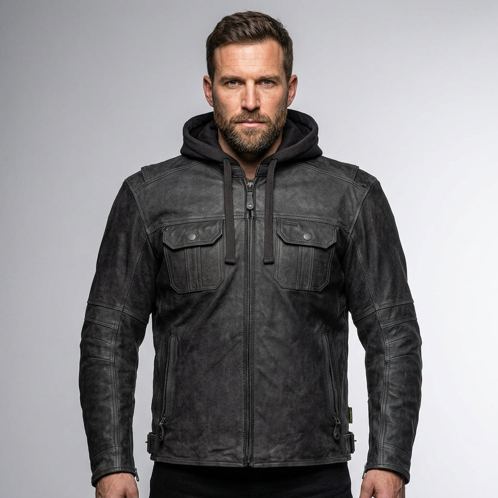 Men’s Urban Drifter Leather Jacket – Street & Stee